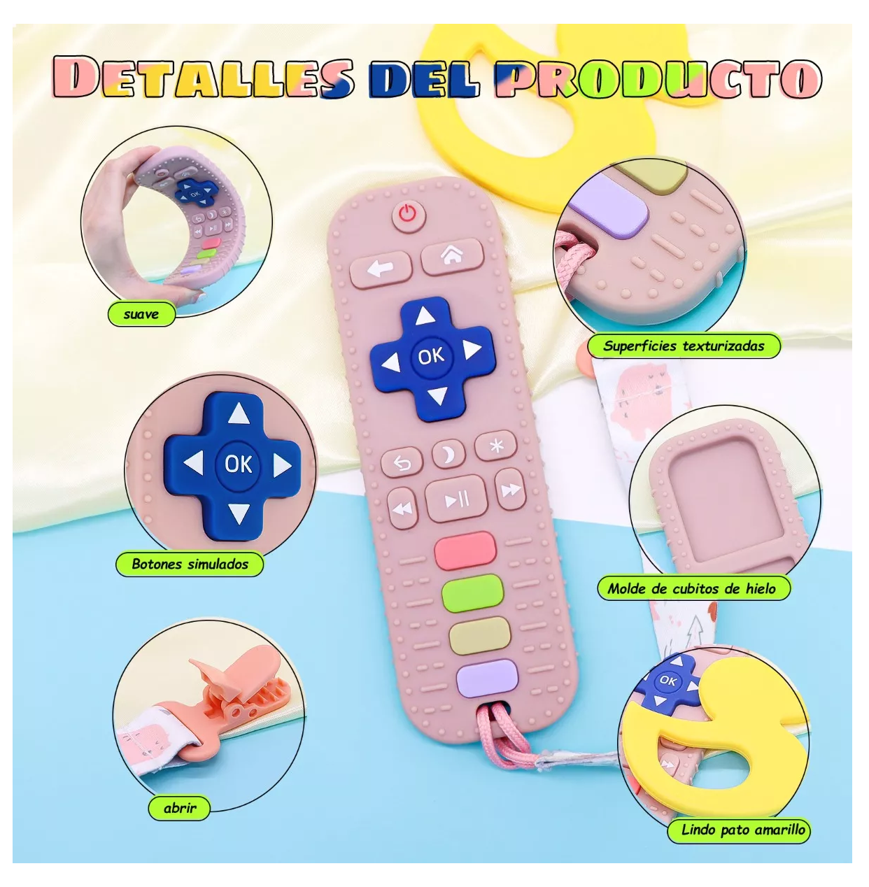 Foto 3 pulgar | Mordedera de Control Remoto Rosa para Bebés