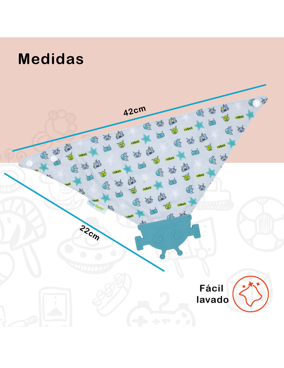 Foto 6 | Babero Mordedera Para Bebé Kool Baby Mod. Bm-kb