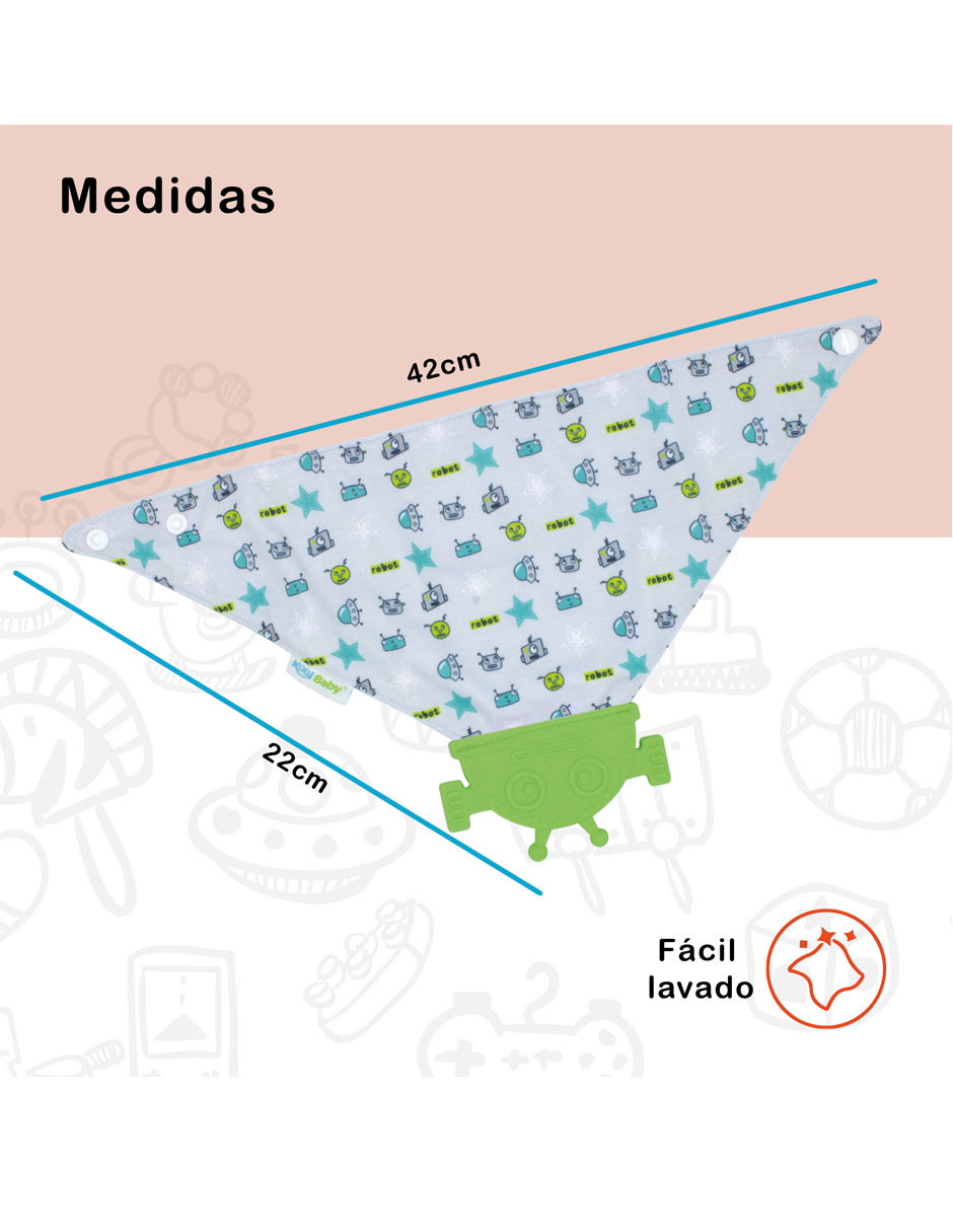 Foto 6 | Babero Mordedera Para Bebé Kool Baby Mod. Bm-kb