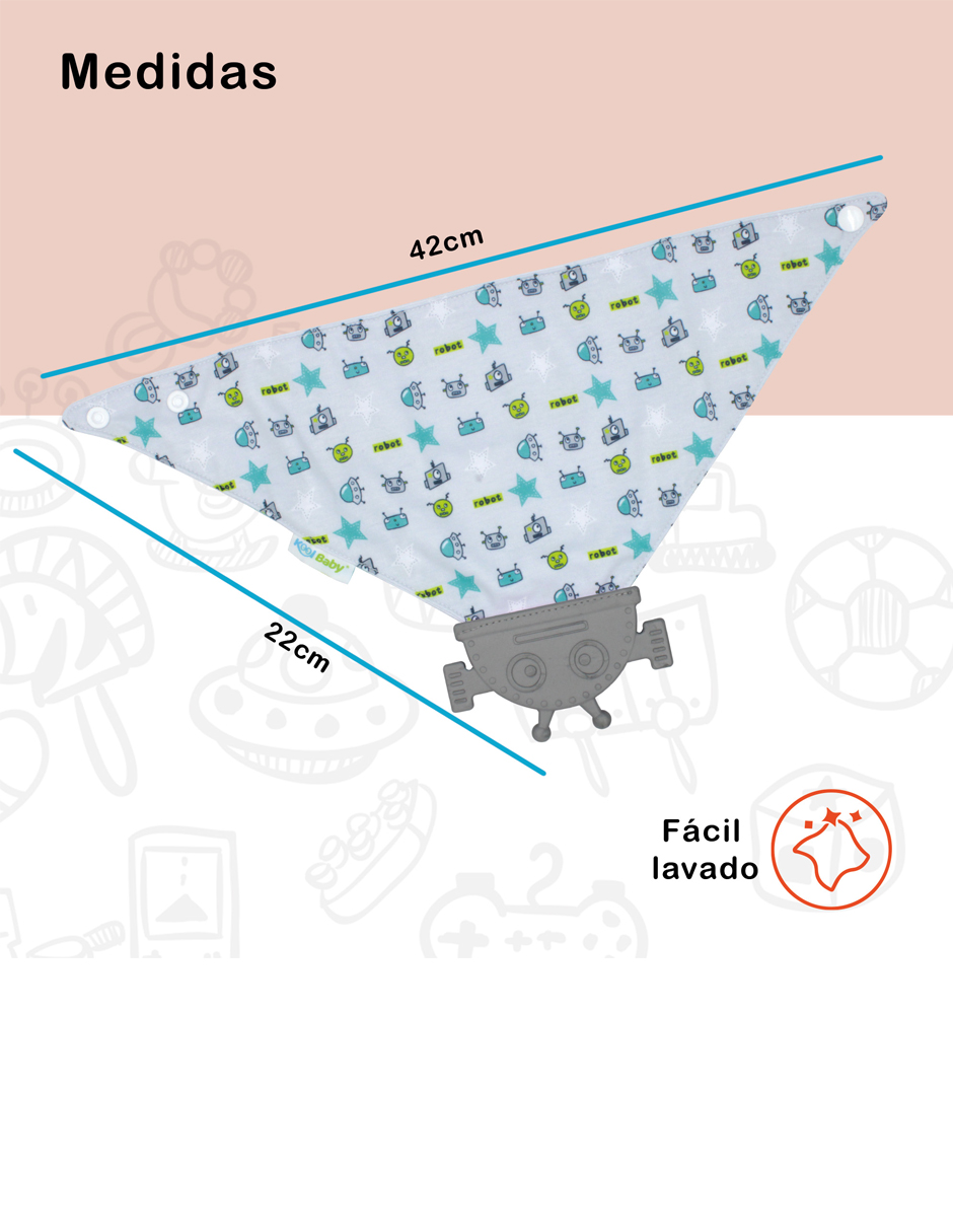 Foto 7 pulgar | Babero Mordedera Para Bebé Kool Baby Mod. Bm-kb