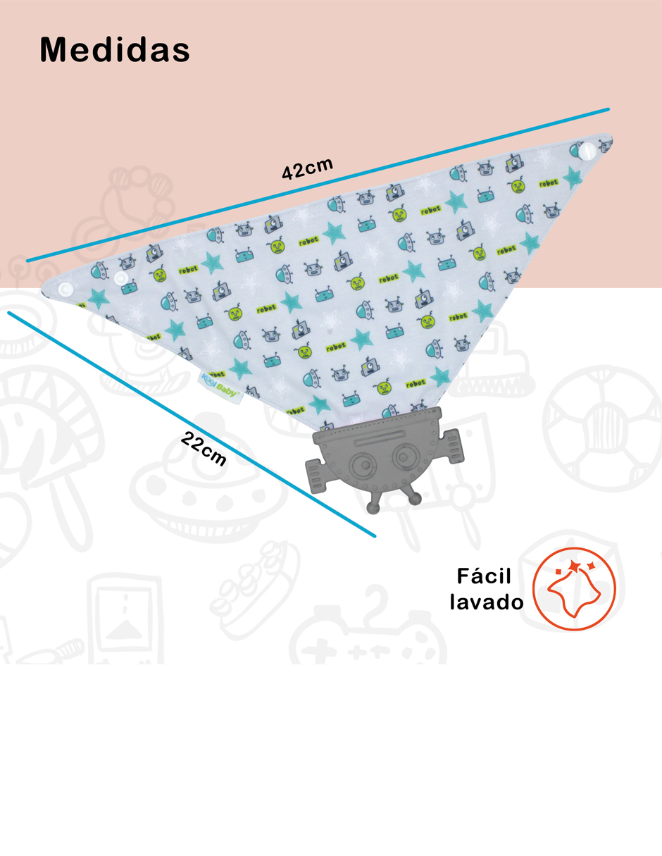 Foto 7 pulgar | Babero Mordedera Para Bebé Kool Baby Mod. Bm-kb