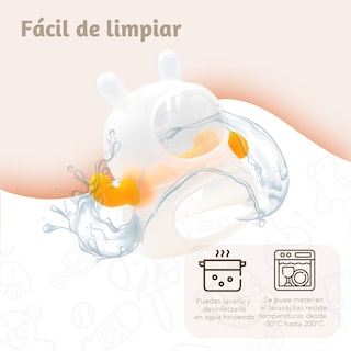 Foto 5 | Kool Baby Mordedera/mordedor De Silicón Para Bebé Conejo 3pz