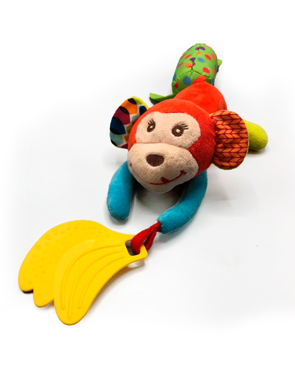 Foto 4 pulgar | Sonajero Y Mordedor Colgante Multisensorial Para Bebé-monkey