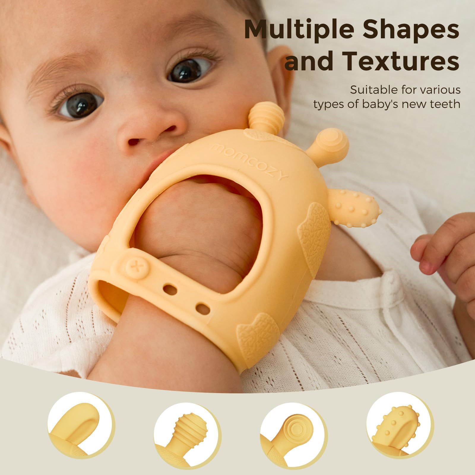 Foto 5 pulgar | Mordedor para Bebés Momcozy Amarillo - Venta Internacional