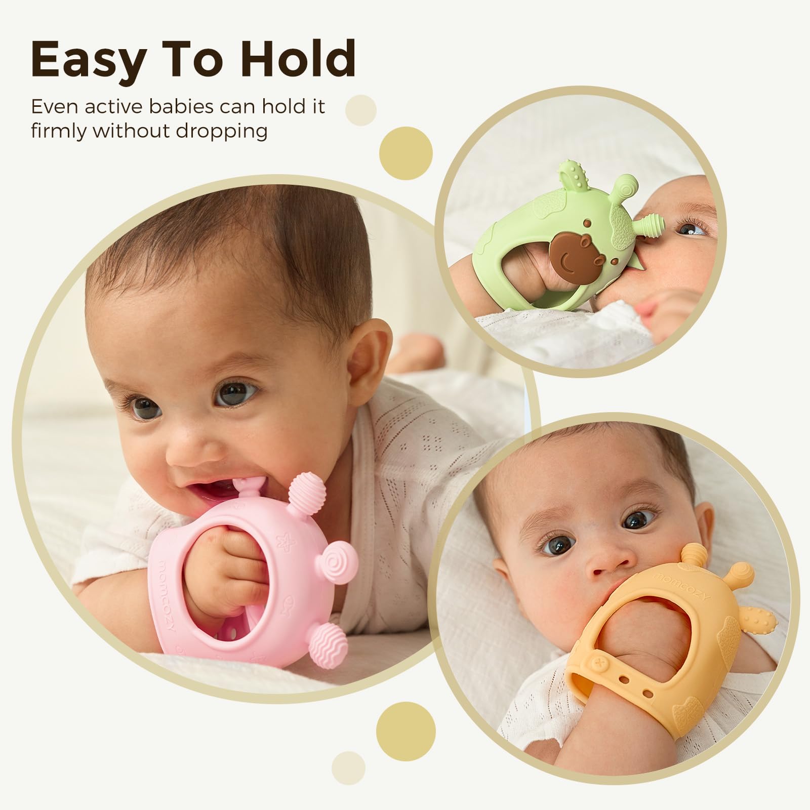 Foto 6 pulgar | Mordedor para Bebés Momcozy Amarillo - Venta Internacional