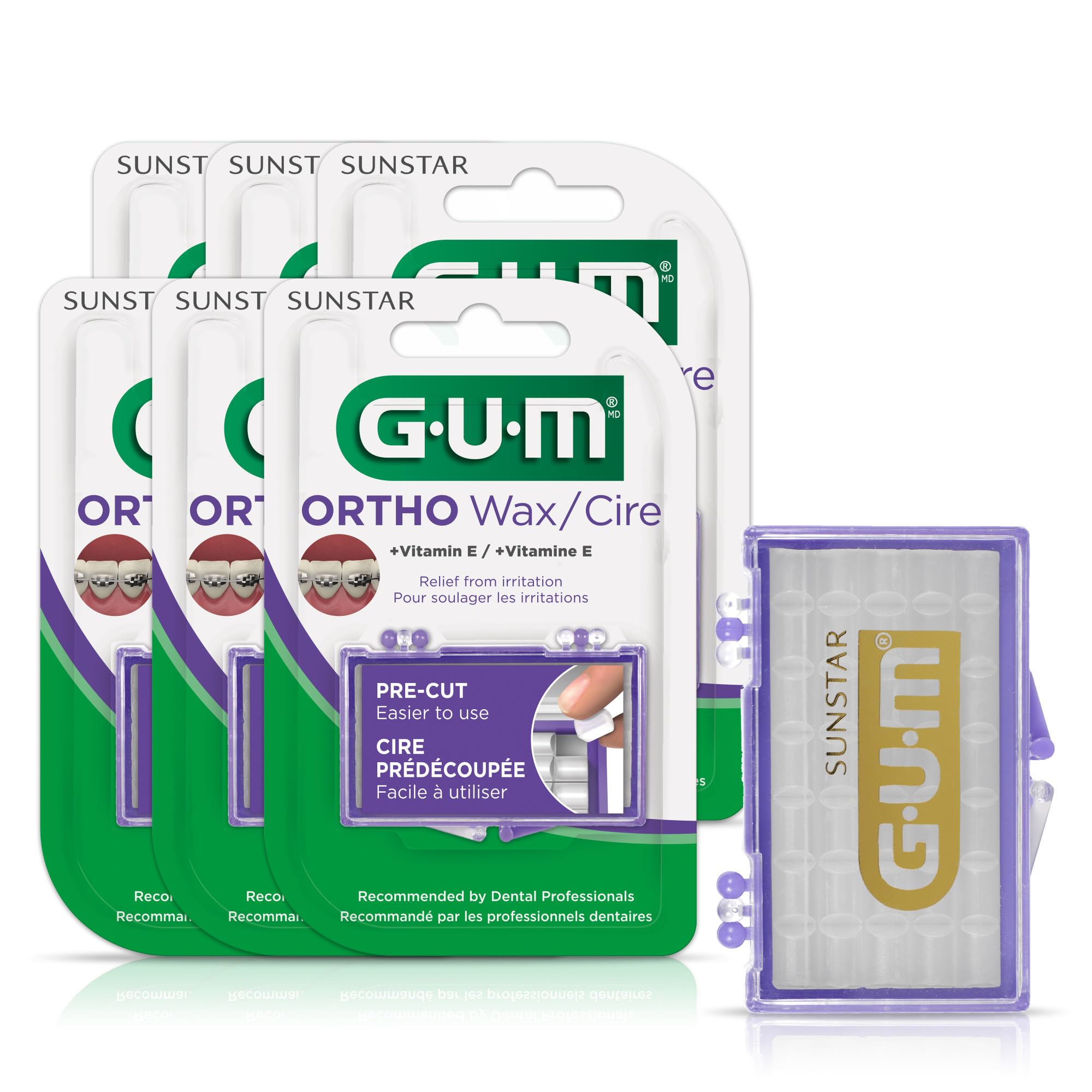 Foto 2 pulgar | Cera Ortodóntica Gum Para Aparatos Ortopédicos Y Dispositivos Dentales (paquete De 6) - Venta Internacional.