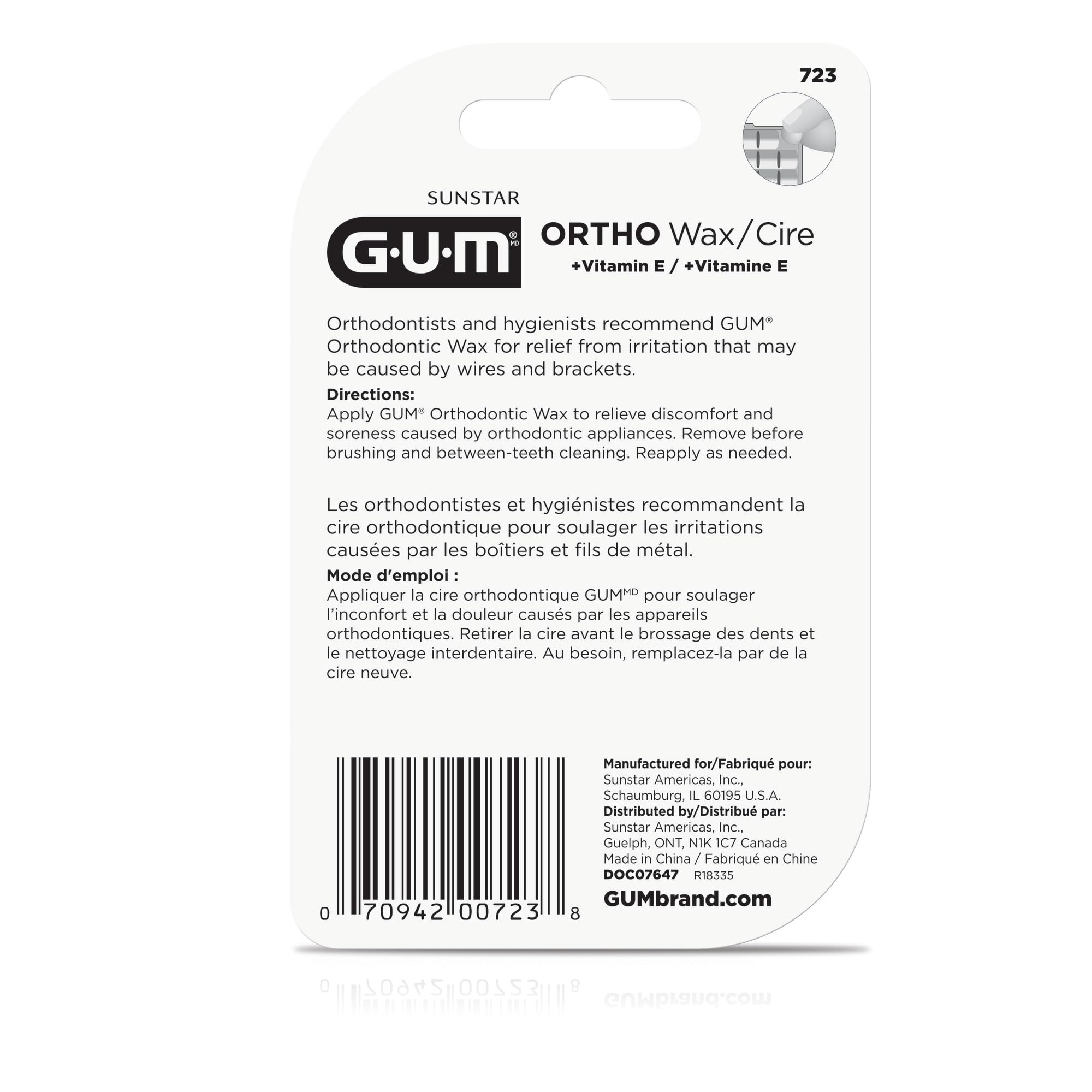 Foto 6 pulgar | Cera Ortodóntica Gum Para Aparatos Ortopédicos Y Dispositivos Dentales (paquete De 6) - Venta Internacional.