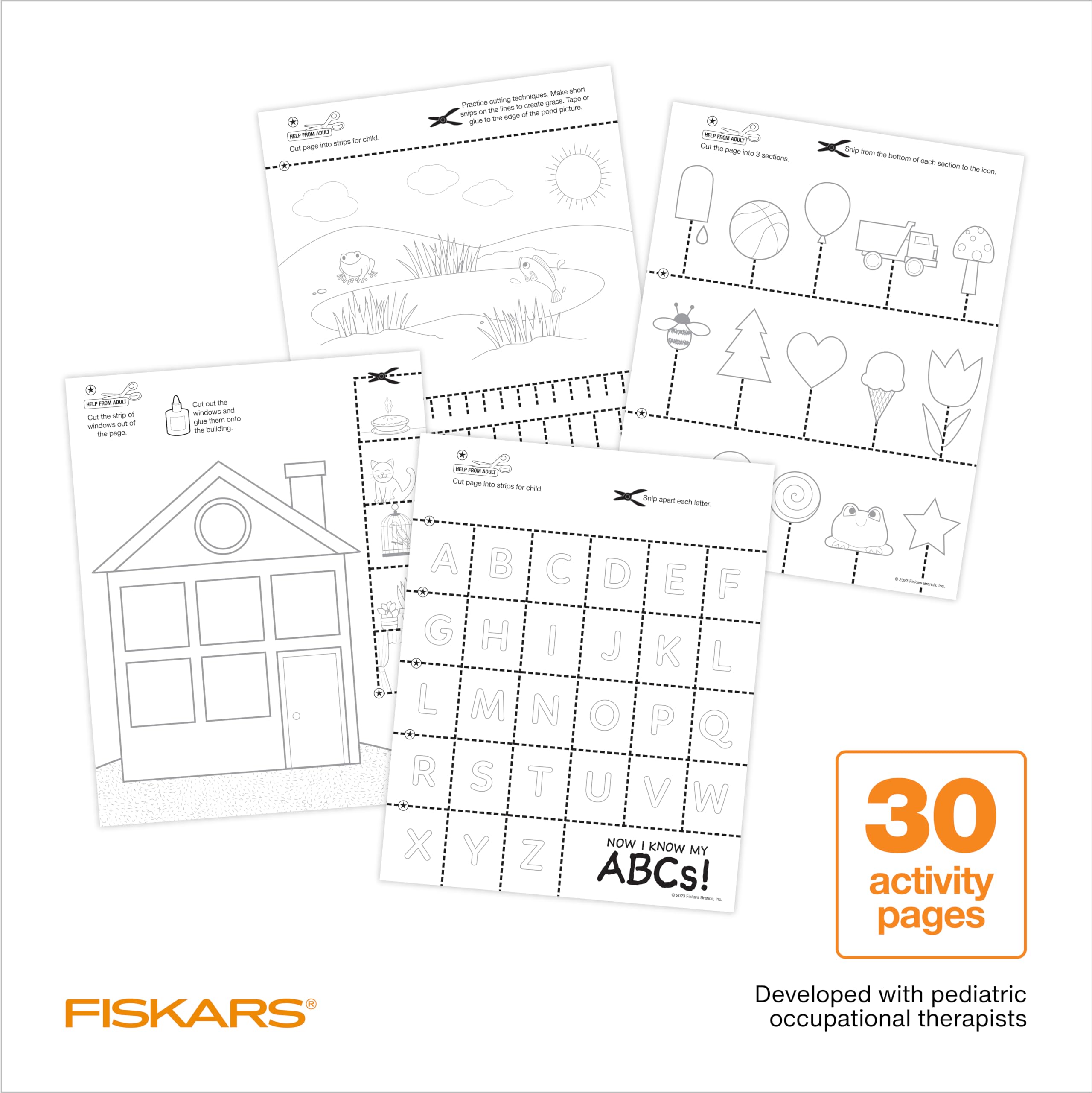 Foto 4 pulgar | Libro De Actividades Y Tijeras Para Principiantes Fiskars Cut & Learn Kids - Venta Internacional.