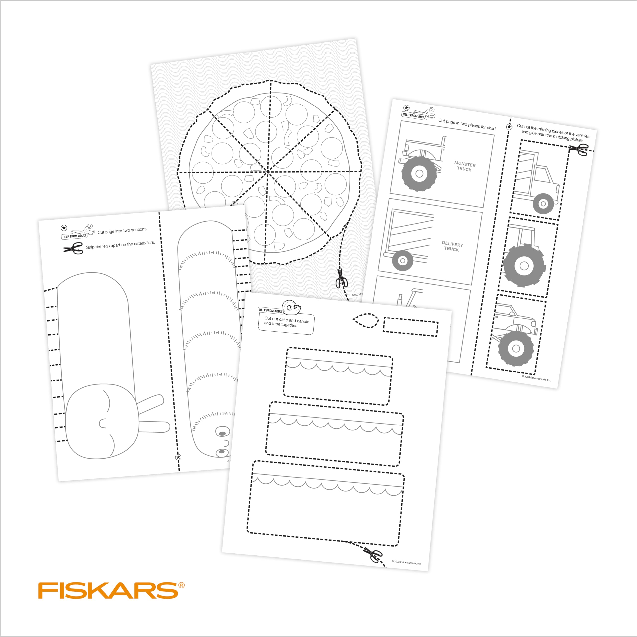 Foto 4 | Libro De Actividades Y Tijeras De Entrenamiento Fiskars Cut & Learn - Venta Internacional.