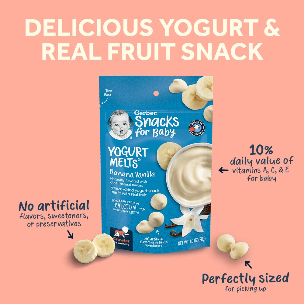 Foto 3 pulgar | Snacks Gerber Variety Pack: Yogur Derretido, Bollos Y Crujientes - Venta Internacional.