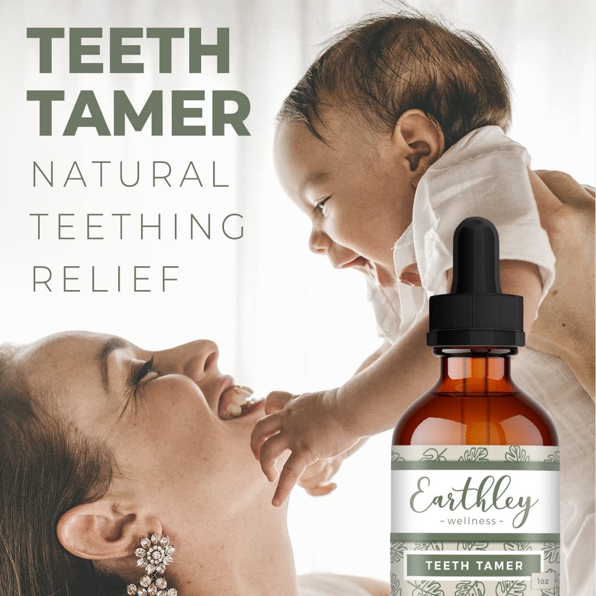 Foto 6 pulgar | Domador De Dientes Earthley Wellness Para Aliviar La Dentición, 50 Ml - Venta Internacional.
