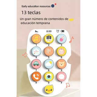 Foto 4 | Telefono Didactico Musical Mordedera Para Bebe Juguete Lab.g Amarillo