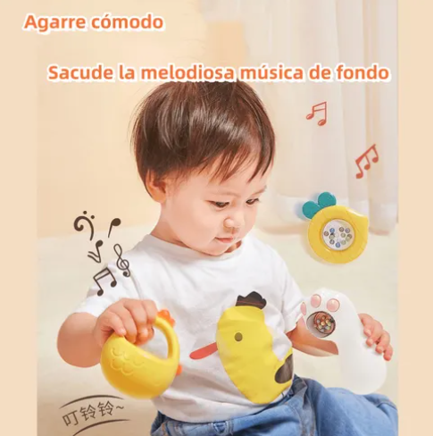 Foto 4 pulgar | Juguetes Xtellar De Sonajero Mordedor Molar Caja Trolley + 10 Piezas