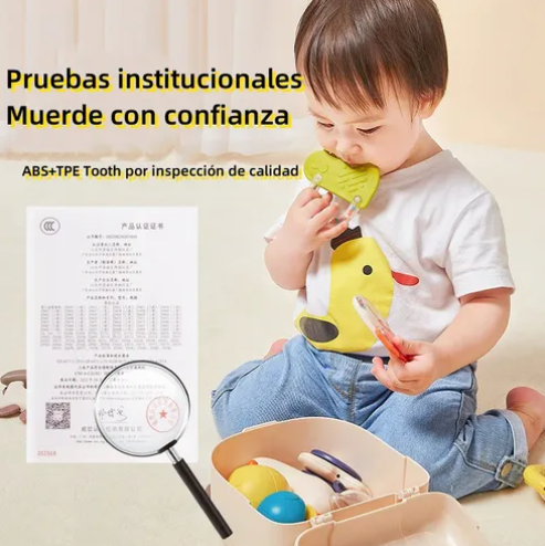 Foto 5 pulgar | Juguetes Xtellar De Sonajero Mordedor Molar Caja Trolley + 10 Piezas
