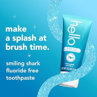Foto 2 | Pasta De Dientes Hello Smiling Shark Fruit Punch Sin Flúor 125 Ml X3 - Venta Internacional.