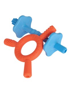 Foto 1 | Paquete 2 Mordederas Tubitos Sensoriales Estrella Y Tritubo Para Bebé Multicolor Nuby81179ra