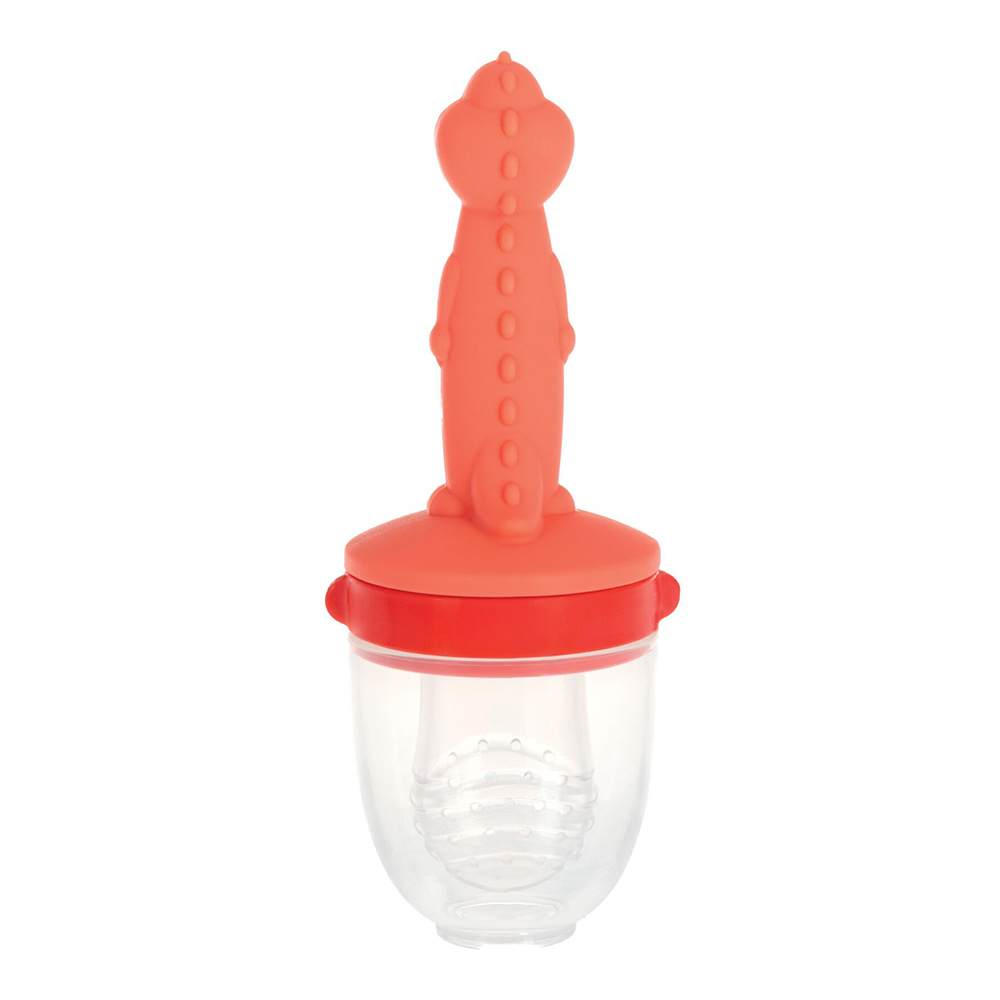 Foto 4 pulgar | Dispensador De Alimentos De Silicón Con Mango Mordedera Pára Bebé  Color Naranja  Nuby7113di
