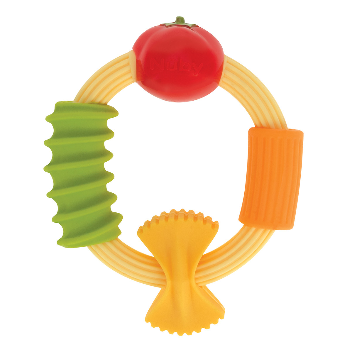 Mordedera  Aro Con Mordedera De Silicón Para Bebé  Multicolor  Nuby844