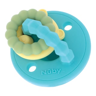 Foto 2 | Chupón Charm Y Mordedera Para Bebé Color Azul Nuby8699aq