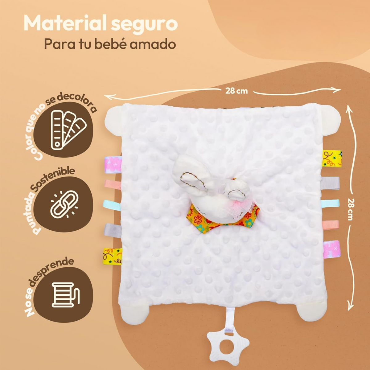 Foto 4 pulgar | Manta con Mordedero para Bebé