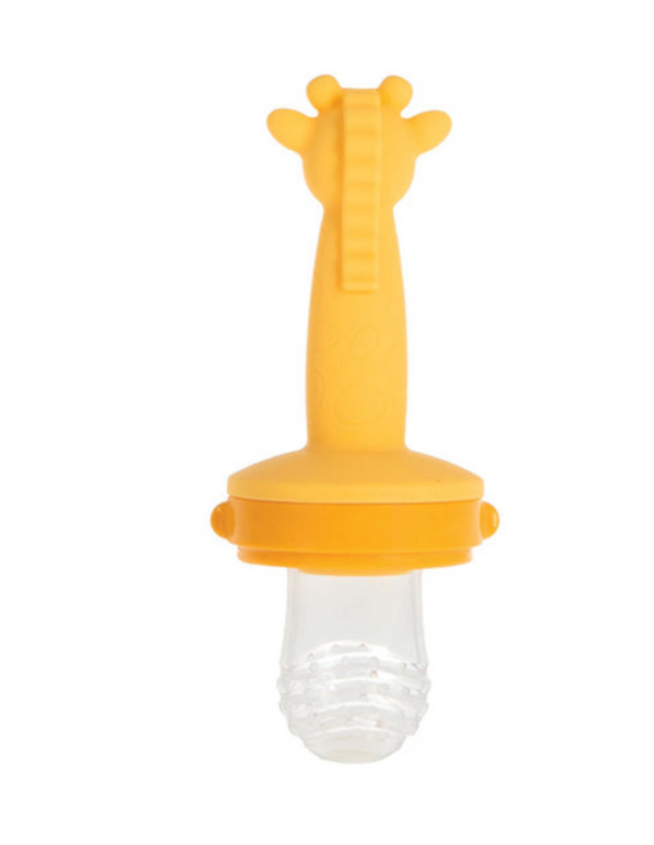Foto 2 | Dispensador De Alimentos De Silicón Con Mango Mordedera Para Bebé  Color Amarillo  Nuby7113ji