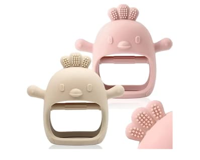 Foto 1 | 2 Pcs Mordedor Silicona Para Bebés mordederas Bebe Y Juguete