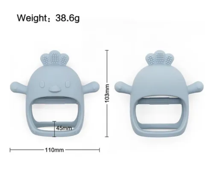 Foto 5 pulgar | 2 Pcs Mordedor Silicona Para Bebés mordederas Bebe Y Juguete