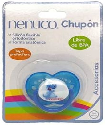 Foto 3 pulgar | Chupón Nenuco Azul Ortodóntico