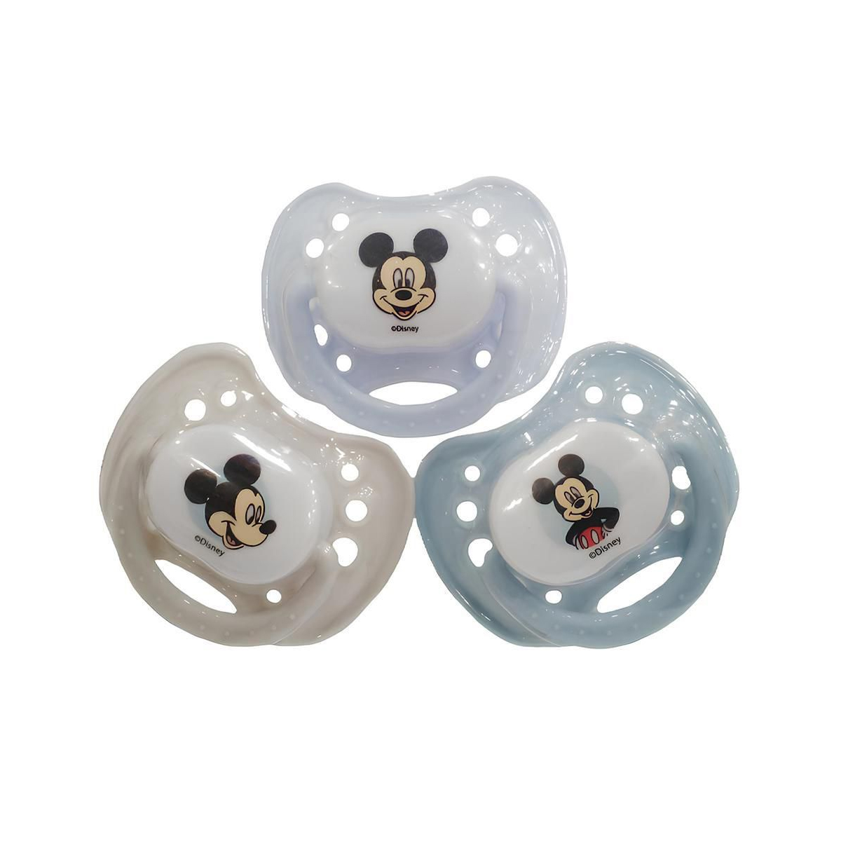 Foto 1 | Chupón Ortodóntico Disney Baby Mickie 3pz Azul Gris