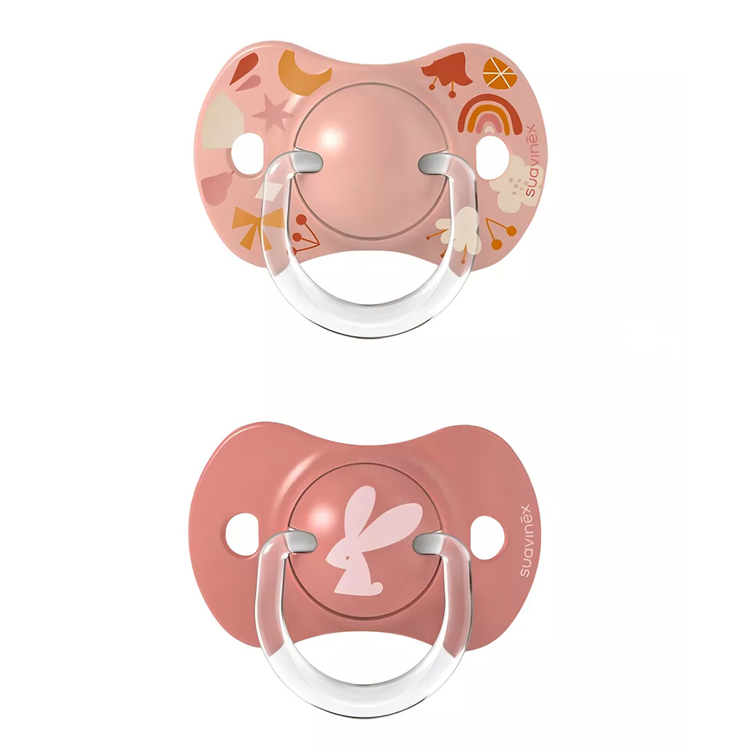 Foto 1 | Chupones Suavinex 0 A 6 Meses Color Rosa Tetina Fisiologica Sxpro 2 Piezas