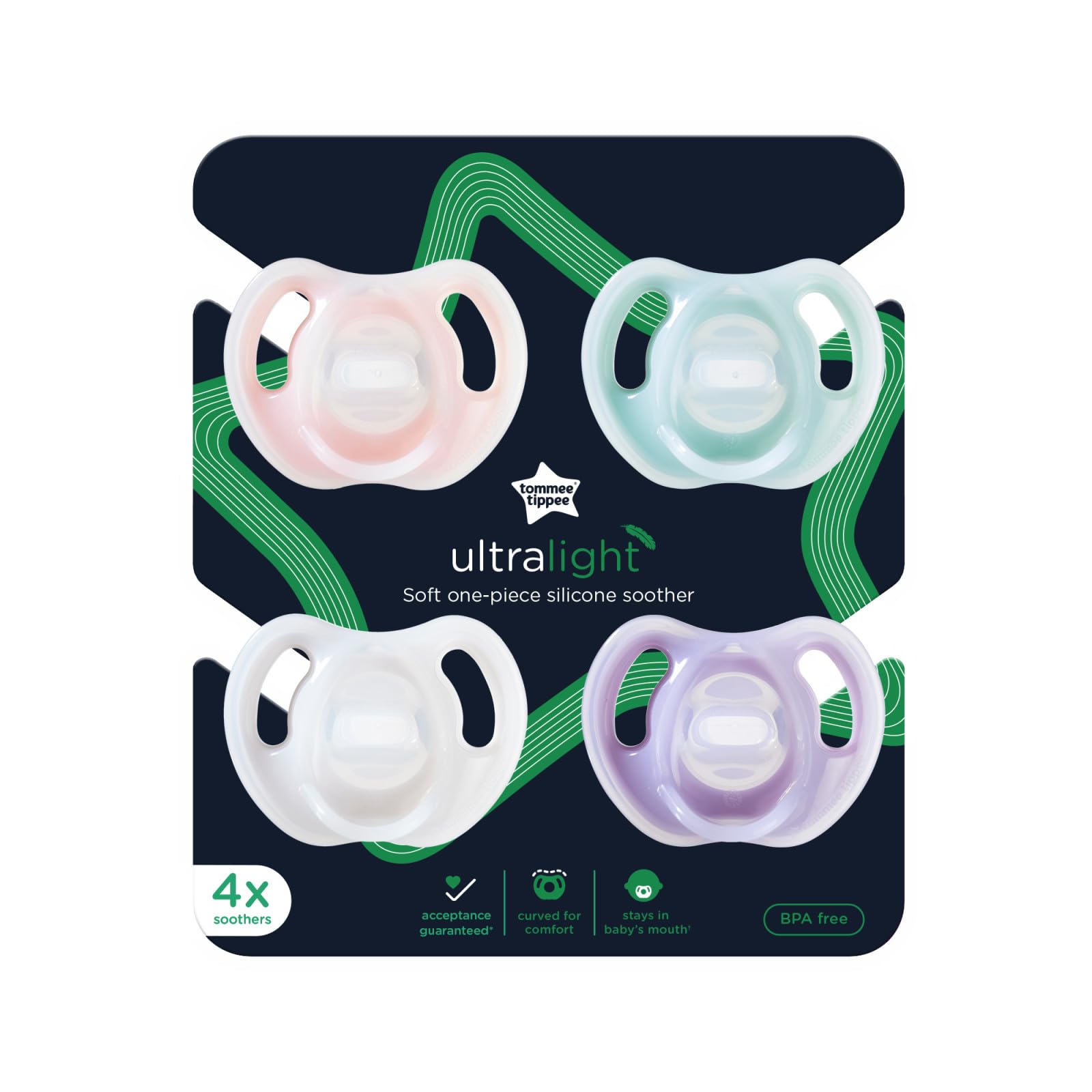 Foto 8 pulgar | Chupete Tommee Tippee De Silicona Ultraligero De 0 A 6 M (paquete De 4) - Venta Internacional.