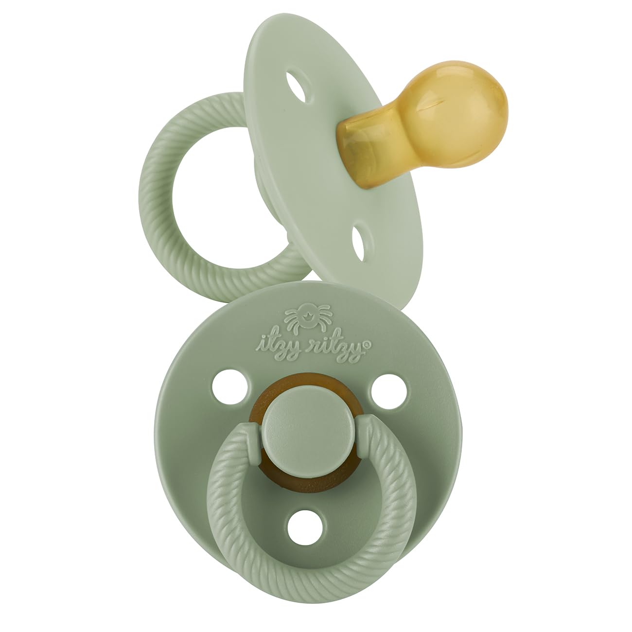 Chupetes Itzy Ritzy De Caucho Natural Para Recién Nacidos De 6 A 18 Meses (2) - Venta Internacional.