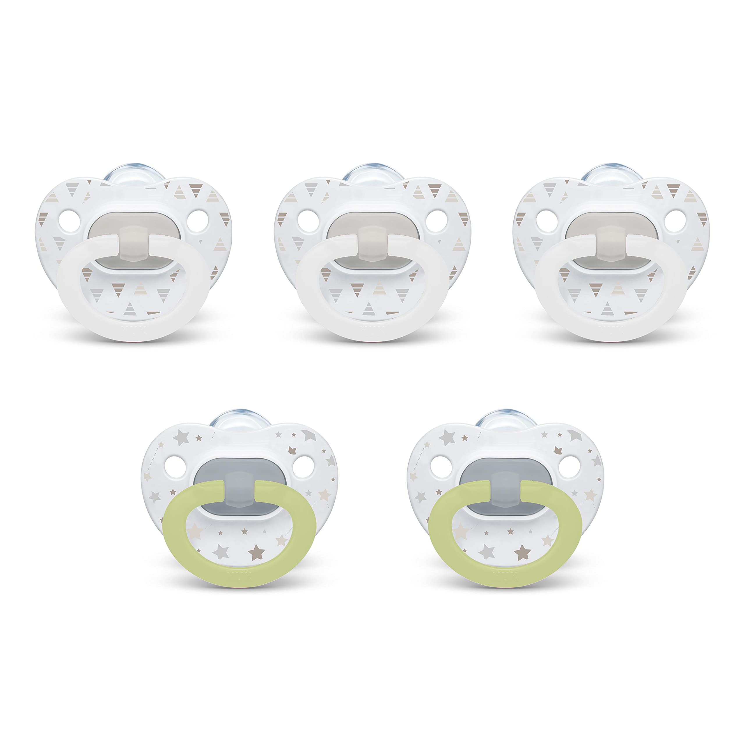 Foto 2 pulgar | Chupetes Nuk Comfy Orthodontic Timeless De 0 A 6 Meses, Paquete De 5 - Venta Internacional.
