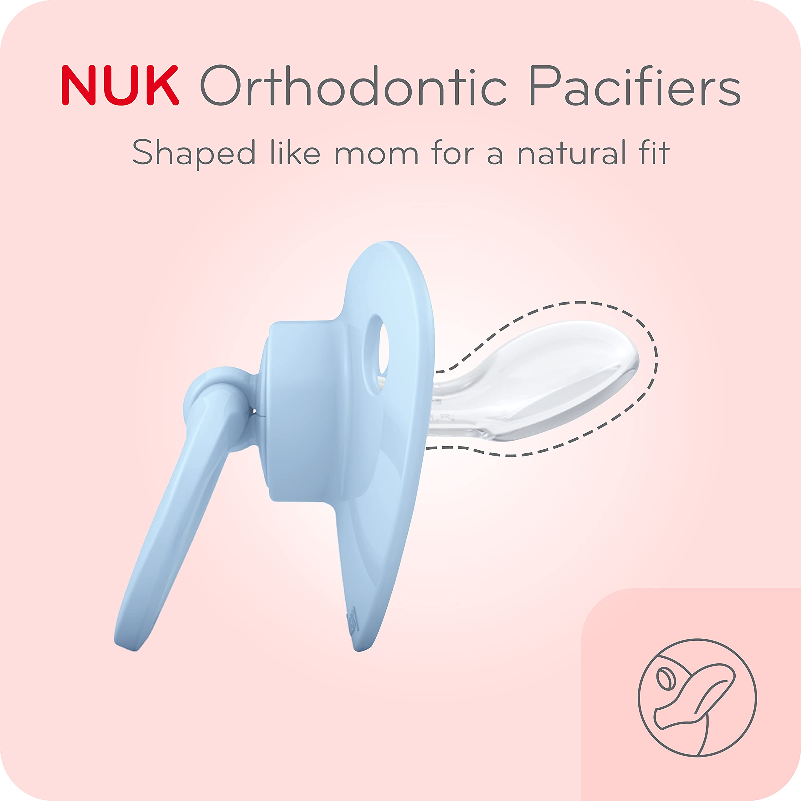 Foto 3 pulgar | Chupetes Nuk Comfy Orthodontic Timeless De 0 A 6 Meses, Paquete De 5 - Venta Internacional.