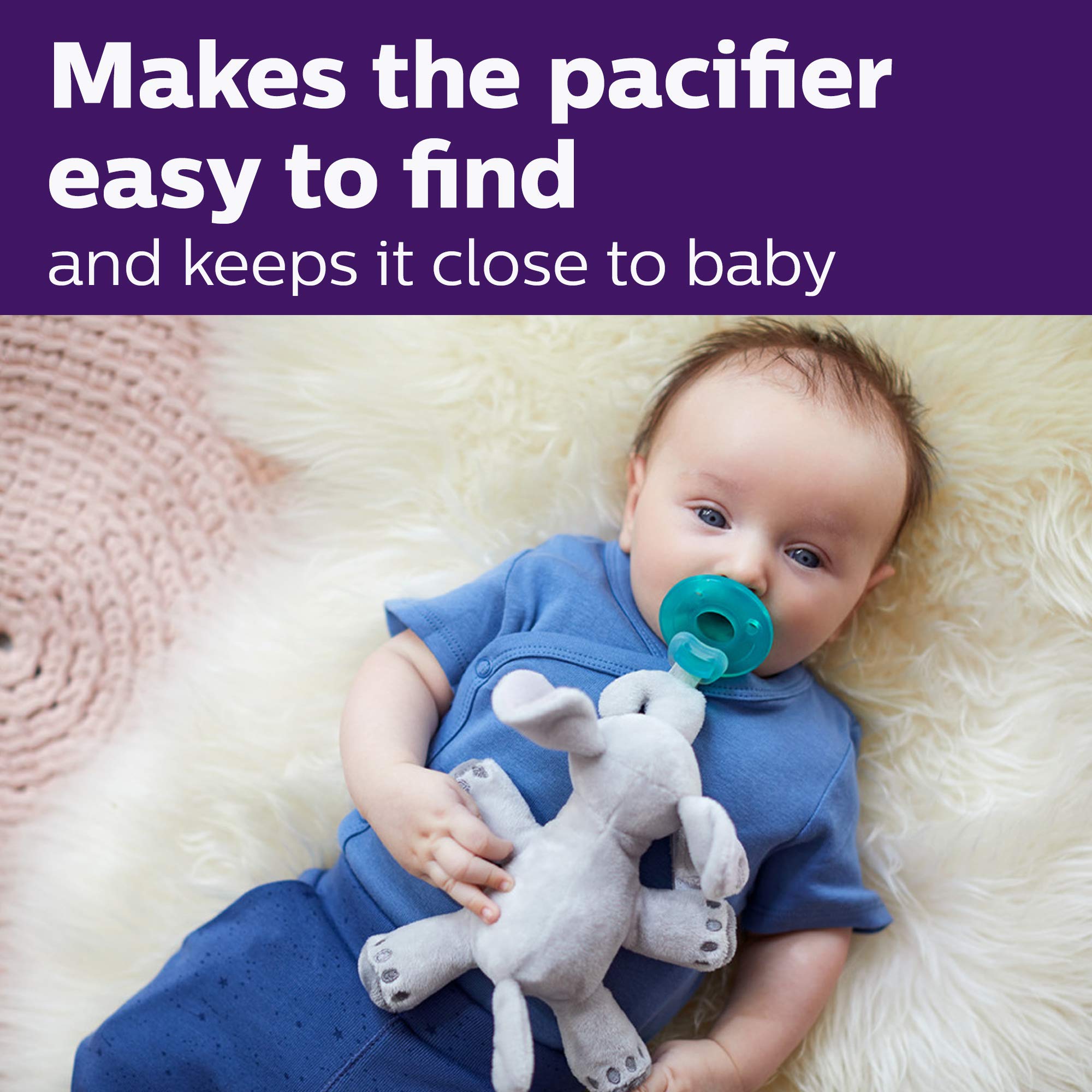 Foto 4 pulgar | Soporte Para Chupetes Avent Soothie Snuggle Con Chupete Desmontable - Venta Internacional.