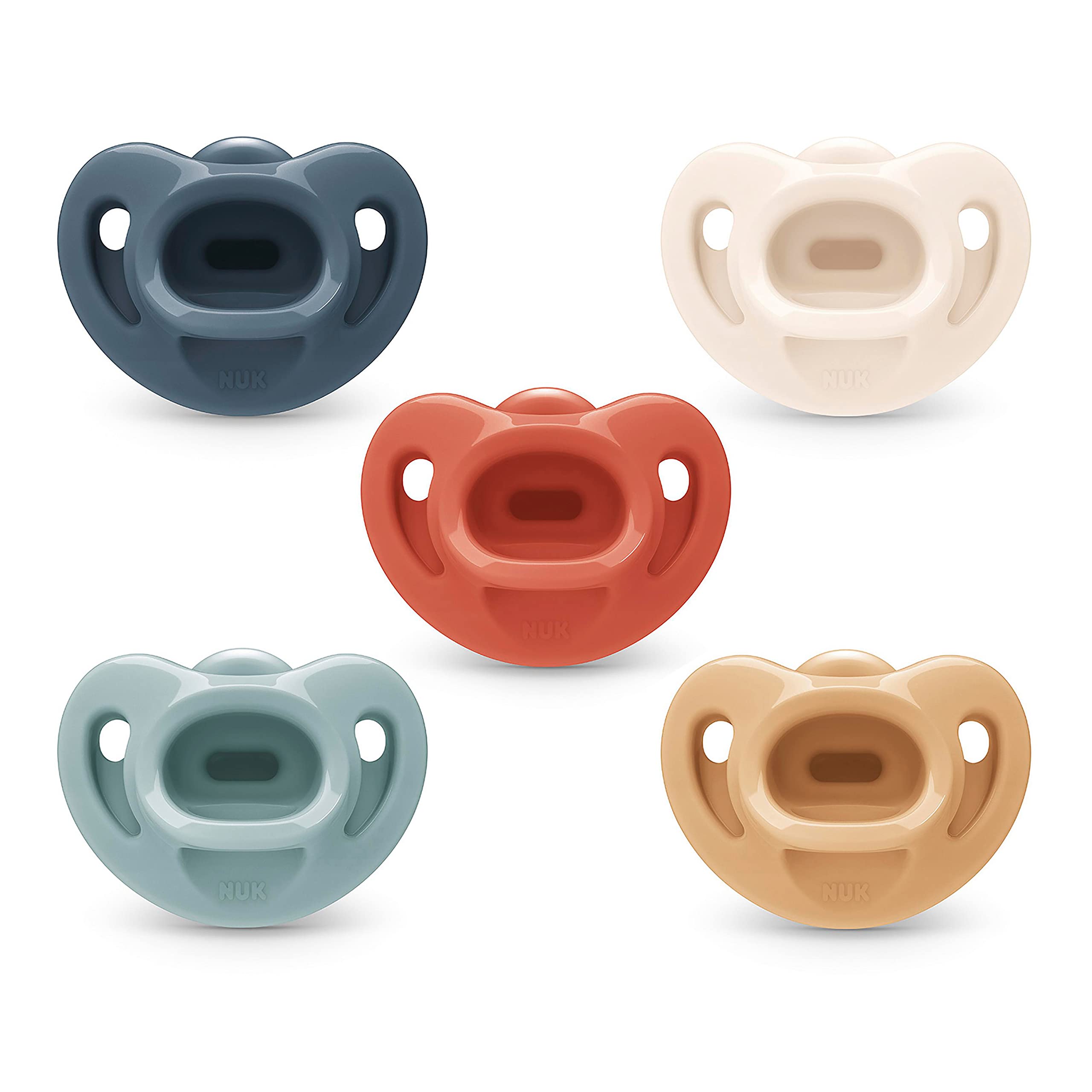 Foto 2 pulgar | Chupete Nuk Comfy Orthodontic Timeless De 6 A 18 Meses, 5 Unidades - Venta Internacional.