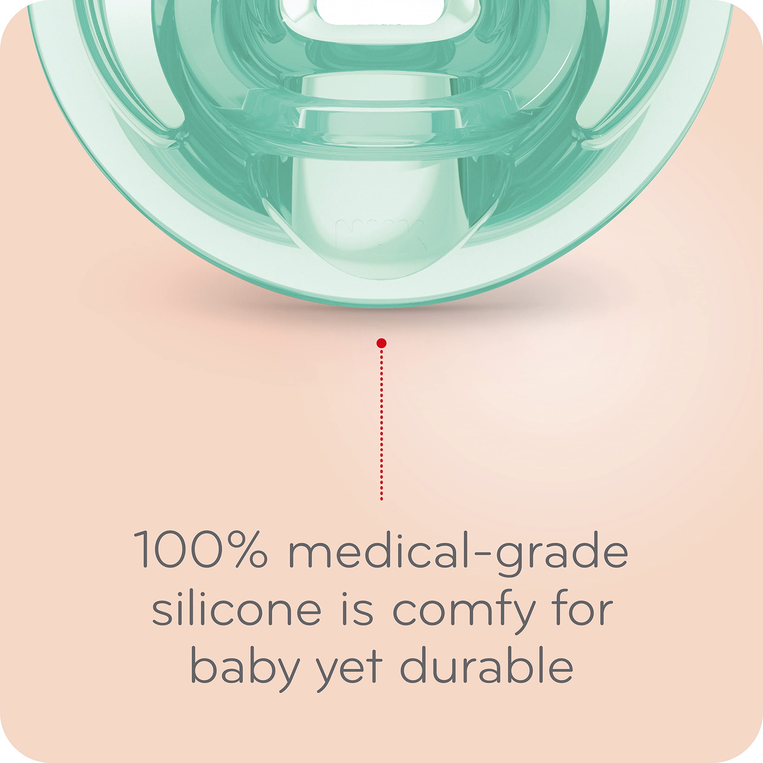 Foto 6 pulgar | Chupete Nuk Comfy Orthodontic Timeless De 6 A 18 Meses, 5 Unidades - Venta Internacional.