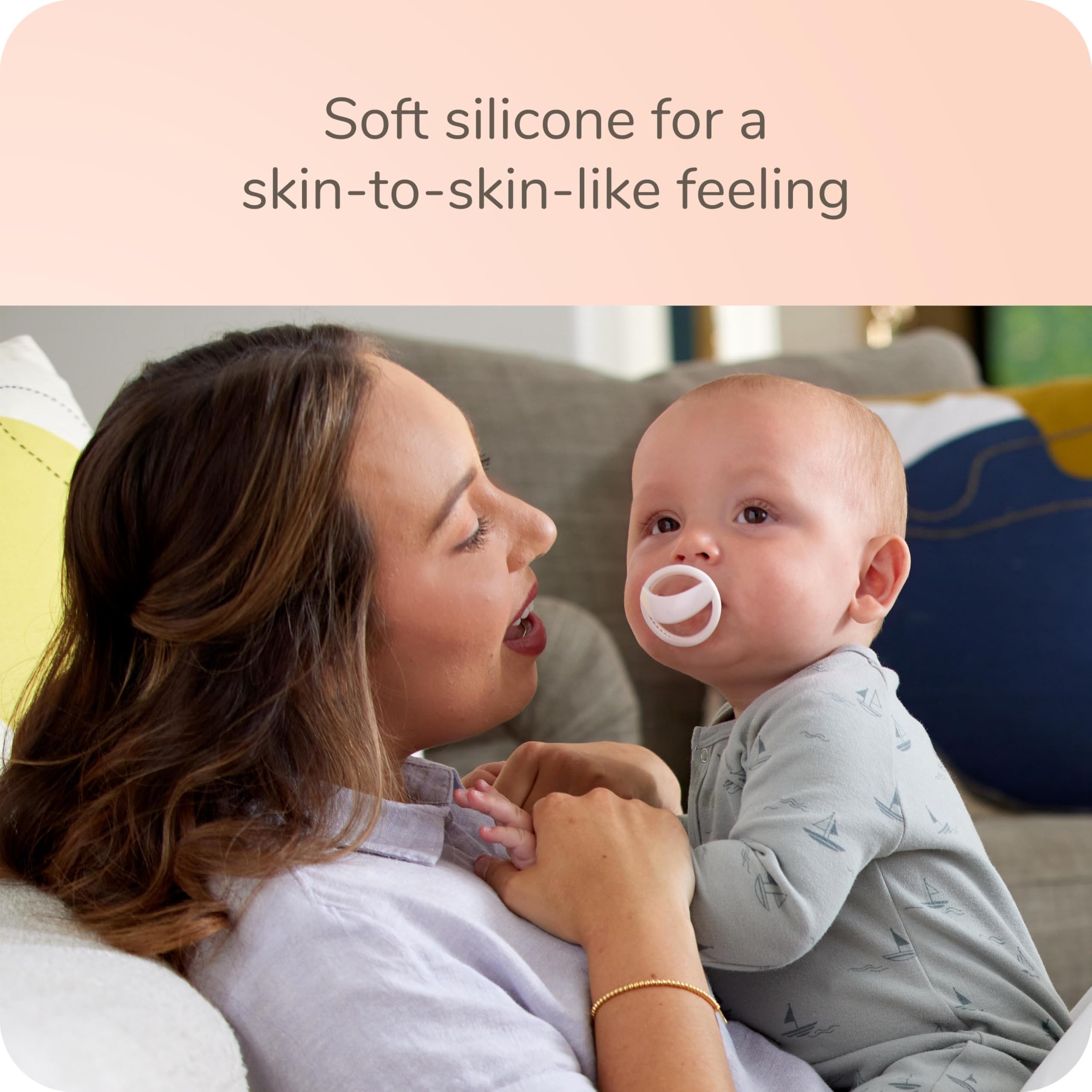 Foto 4 pulgar | Chupete Nuk For Nature™ Simply Natural De Silicona 0-6m - Venta Internacional.