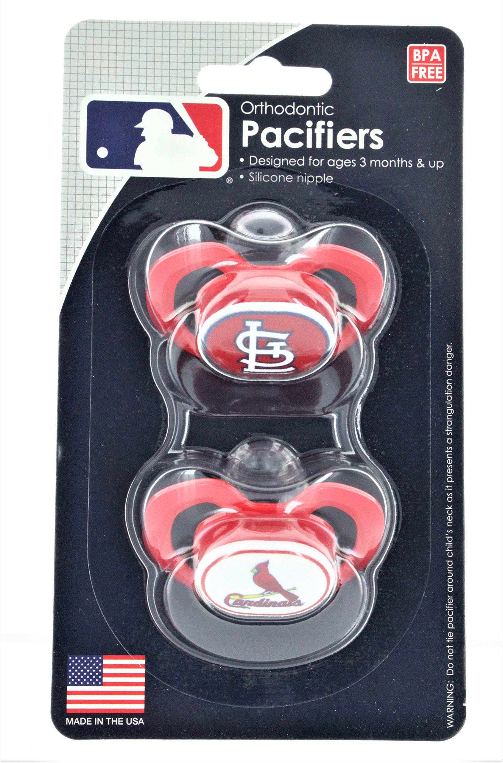 Foto 2 pulgar | Chupetes Baby Fanatic Mlb St. Louis Cardinals, Paquete De 2 - Venta Internacional.