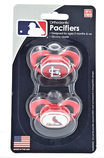 Foto 1 | Chupetes Baby Fanatic Mlb St. Louis Cardinals, Paquete De 2 - Venta Internacional.