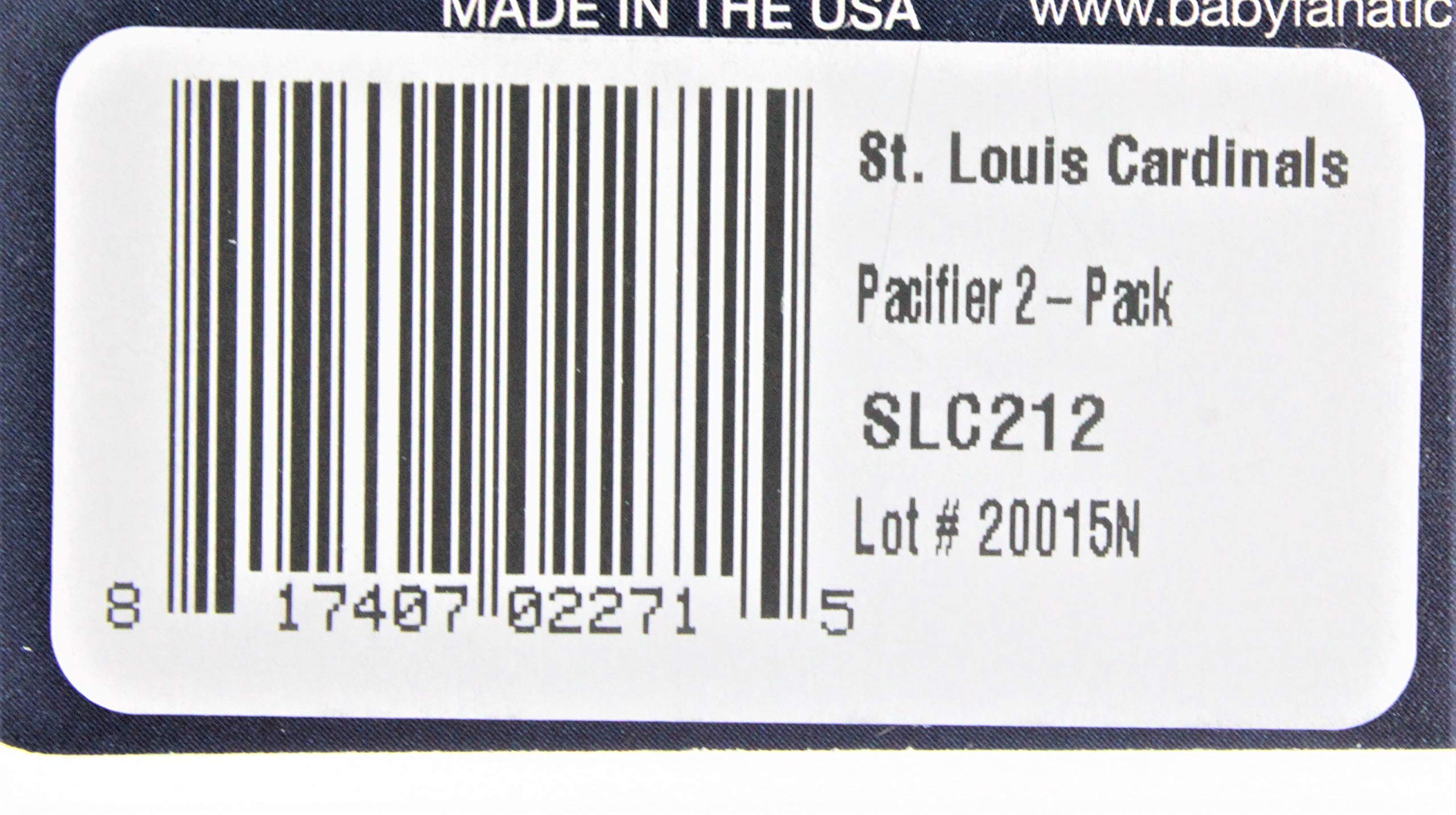 Foto 3 | Chupetes Baby Fanatic Mlb St. Louis Cardinals, Paquete De 2 - Venta Internacional.