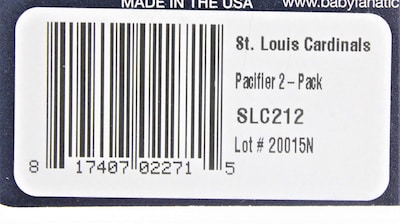 Foto 3 | Chupetes Baby Fanatic Mlb St. Louis Cardinals, Paquete De 2 - Venta Internacional.