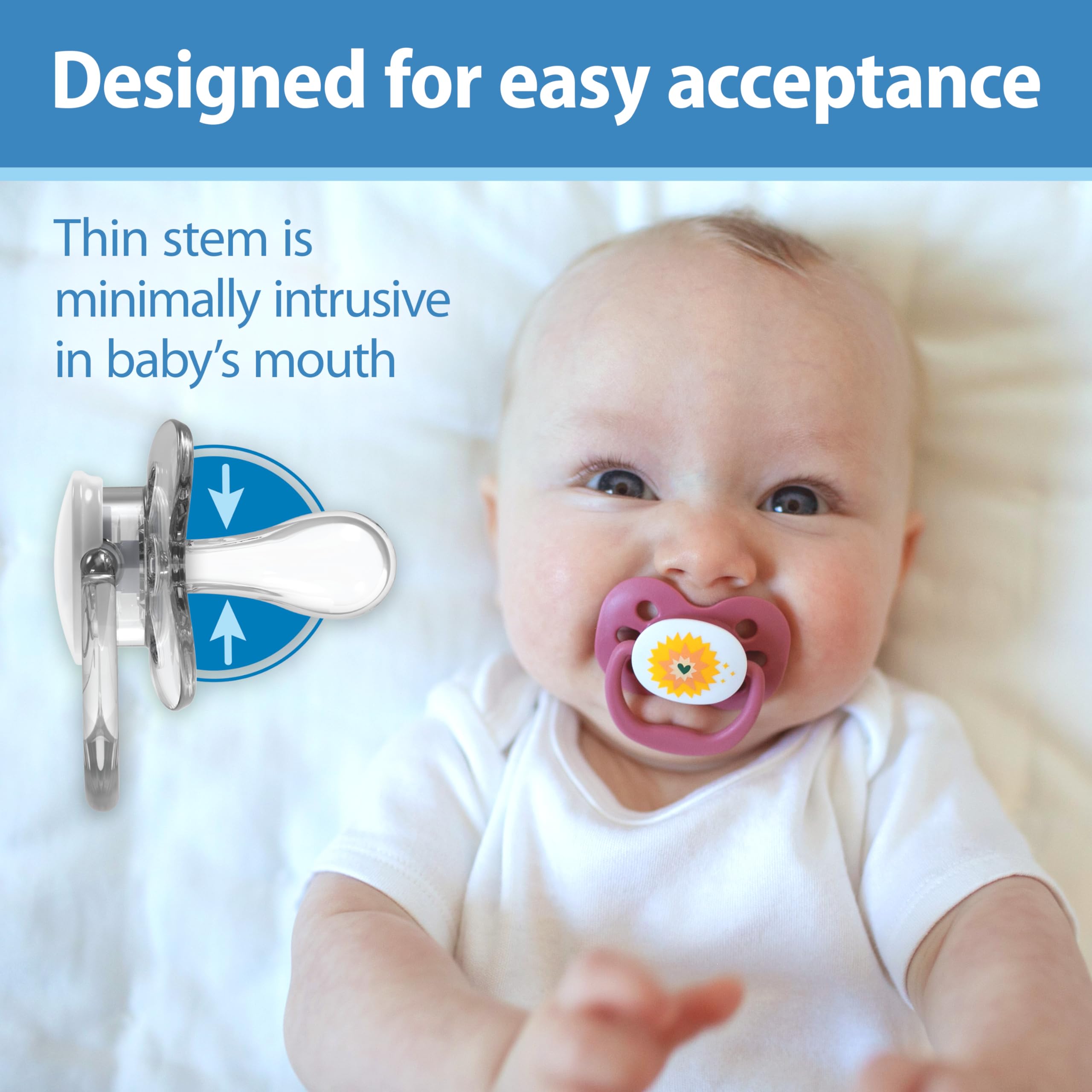 Foto 5 | Chupete Dr. Brown's Advantage Baby De 0 A 6 M Con Bombilla De Silicona Suave - Venta Internacional.