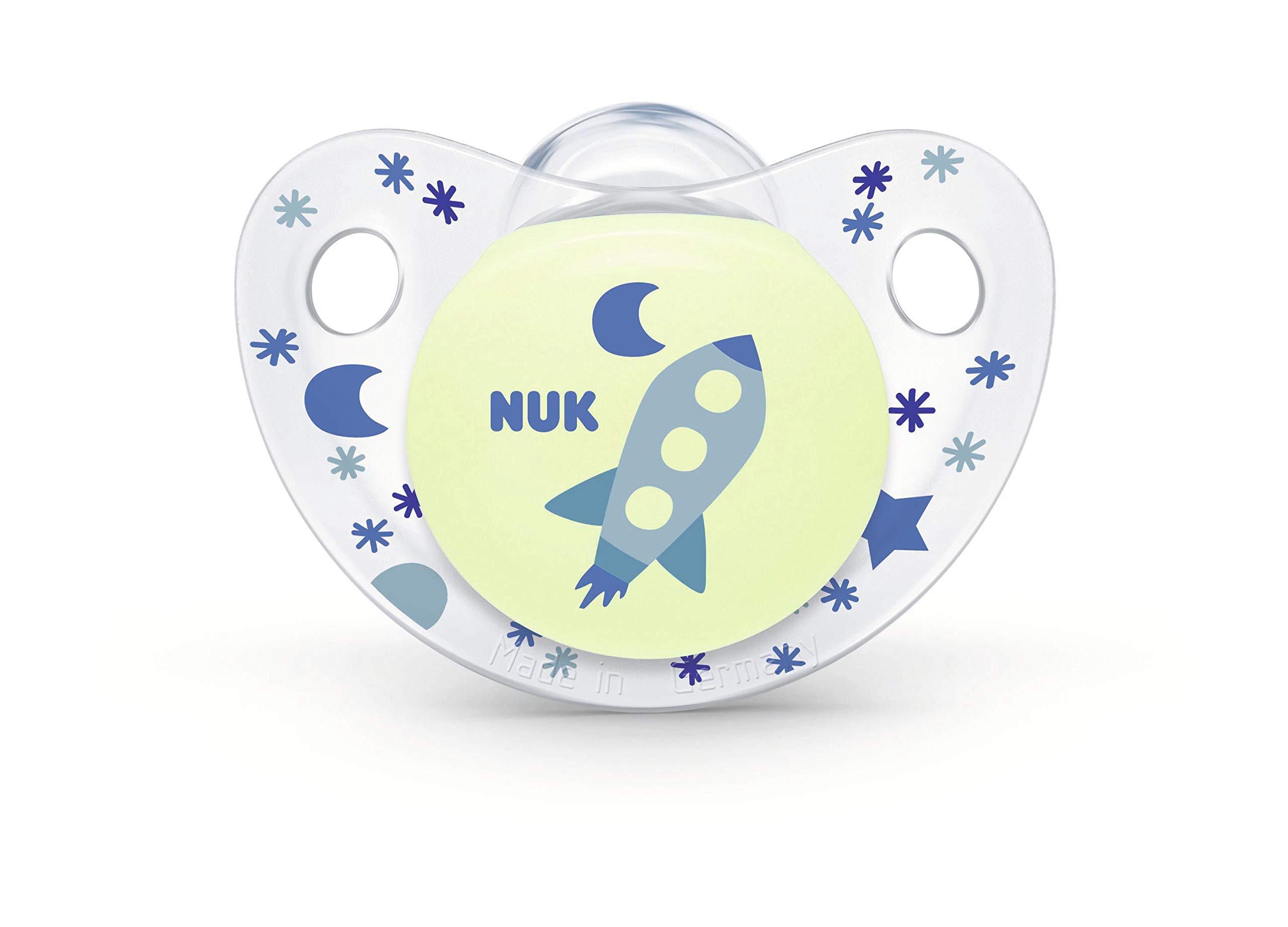 Foto 4 pulgar | Chupete Nuk, Lindo Como Un Botón, Que Brilla En La Oscuridad Para Niños De 0 A 6 M, Paquete De 2 - Venta Internacional.