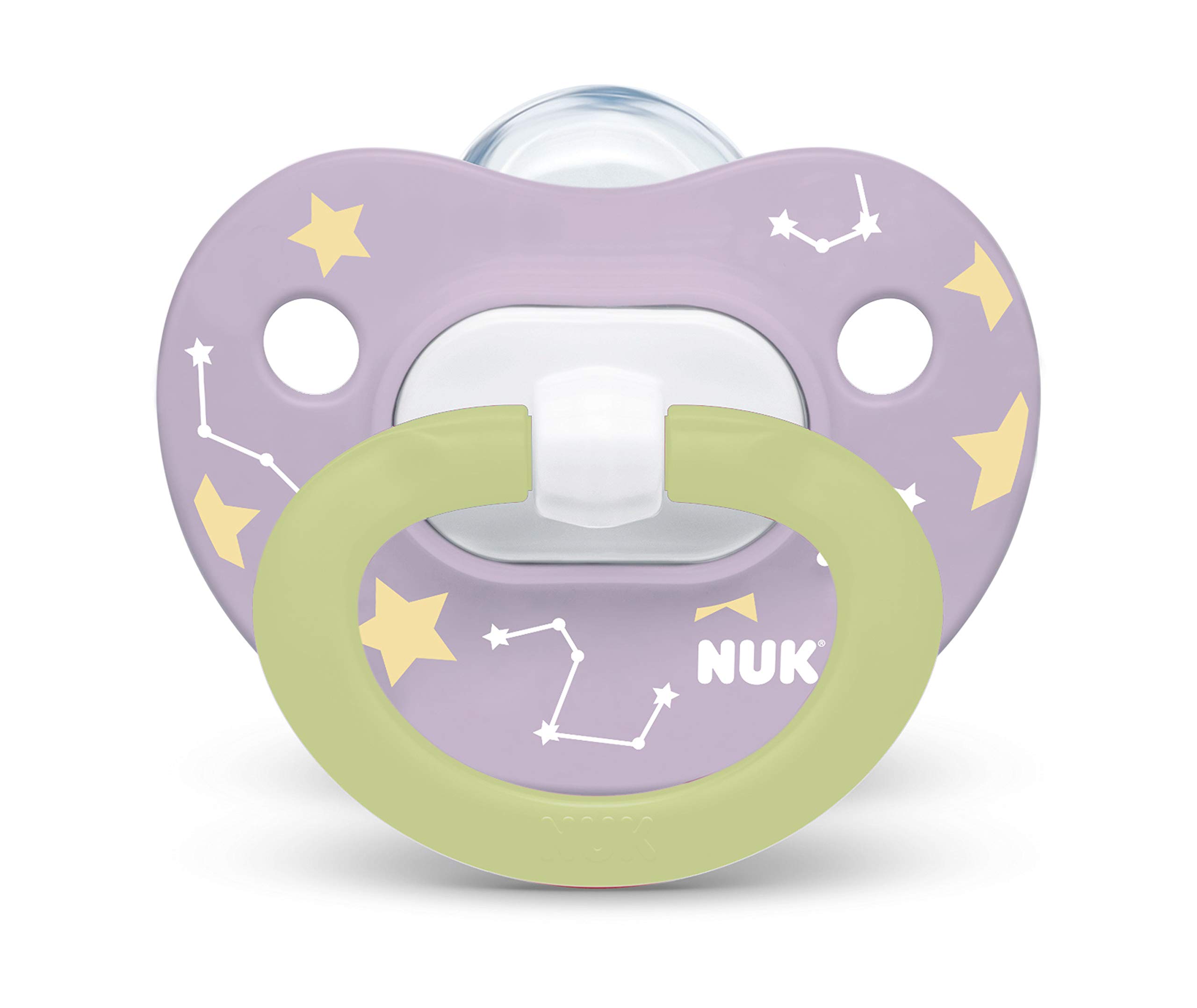 Foto 6 | Chupetes Nuk Orthodontic Zebra Que Brillan En La Oscuridad, 0-6 M (paquete De 2) - Venta Internacional.