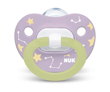 Foto 6 | Chupetes Nuk Orthodontic Zebra Que Brillan En La Oscuridad, 0-6 M (paquete De 2) - Venta Internacional.