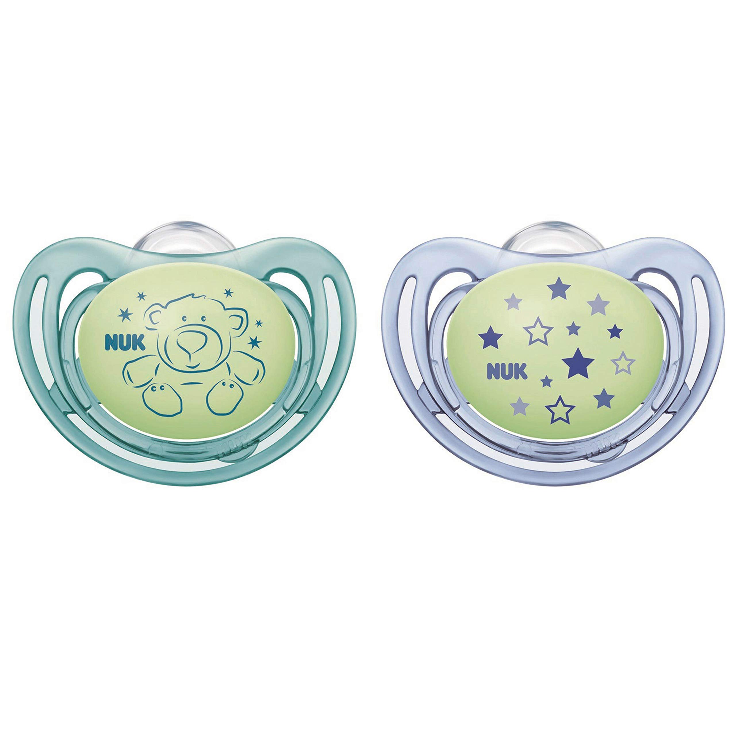 Foto 2 pulgar | Chupetes Nuk Airflow Que Brillan En La Oscuridad Para Bebés De 0 A 6 Meses - Venta Internacional.