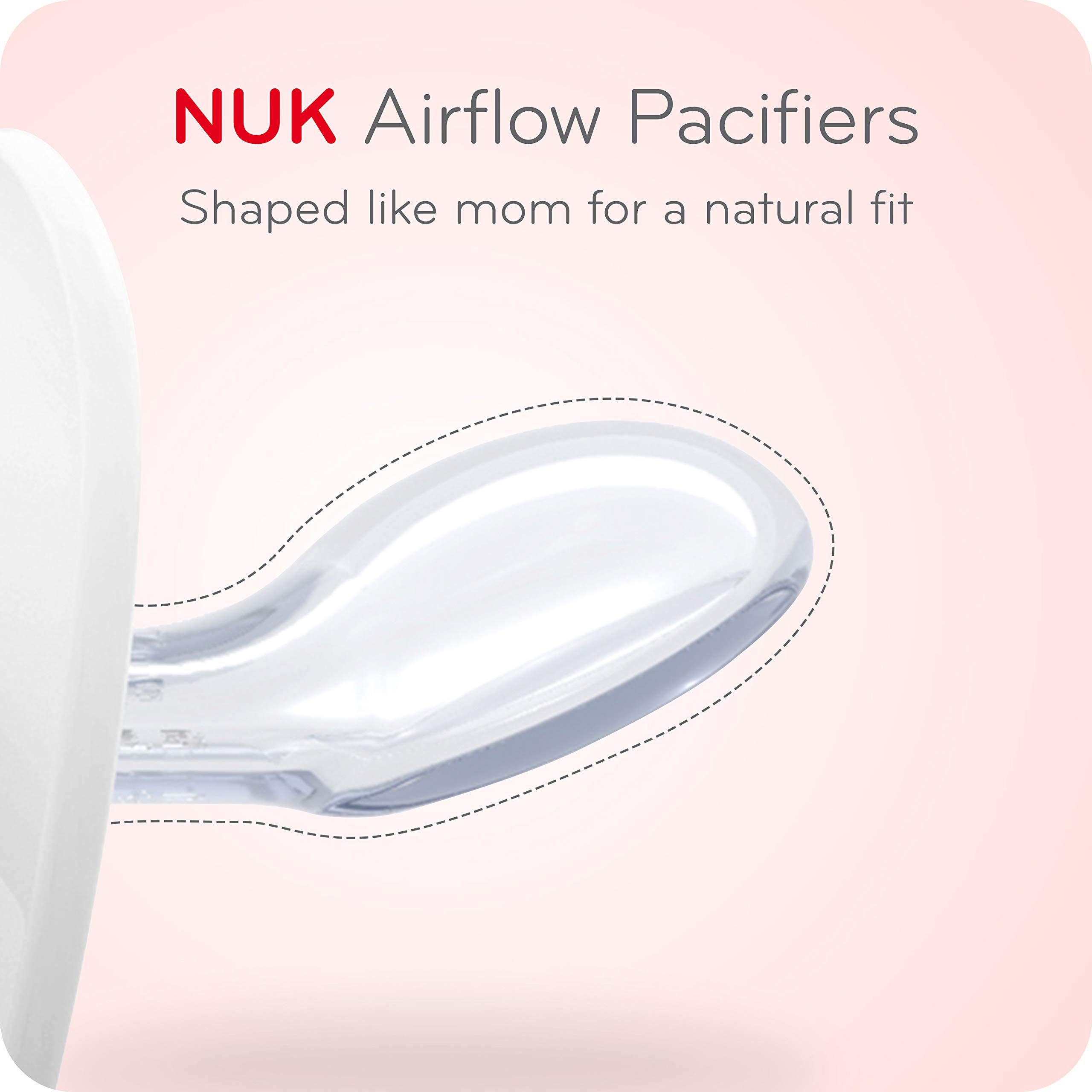 Foto 3 pulgar | Chupetes Nuk Airflow Que Brillan En La Oscuridad Para Bebés De 0 A 6 Meses - Venta Internacional.