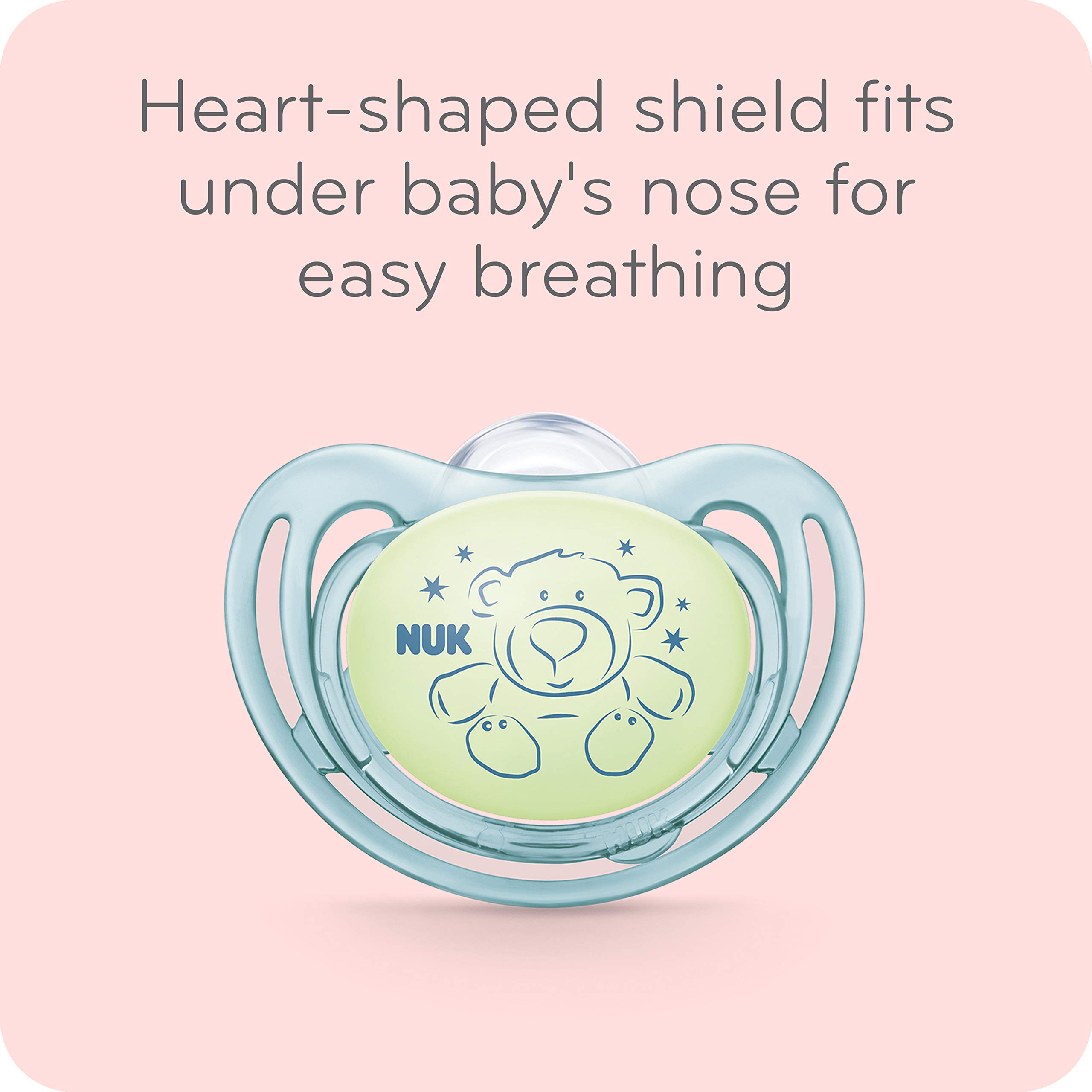 Foto 6 pulgar | Chupetes Nuk Airflow Que Brillan En La Oscuridad Para Bebés De 0 A 6 Meses - Venta Internacional.