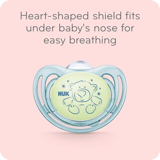 Foto 5 | Chupetes Nuk Airflow Que Brillan En La Oscuridad Para Bebés De 0 A 6 Meses - Venta Internacional.